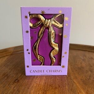 Anthropologie Purple and Gold Candle Charm